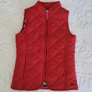 Crown & Ivy Kids Red Quilted Puffer Vest Size M